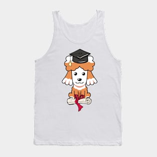 Funny poodle is graduating Tank Top